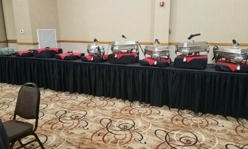 Spearfish Convention Center Buffet Setup
